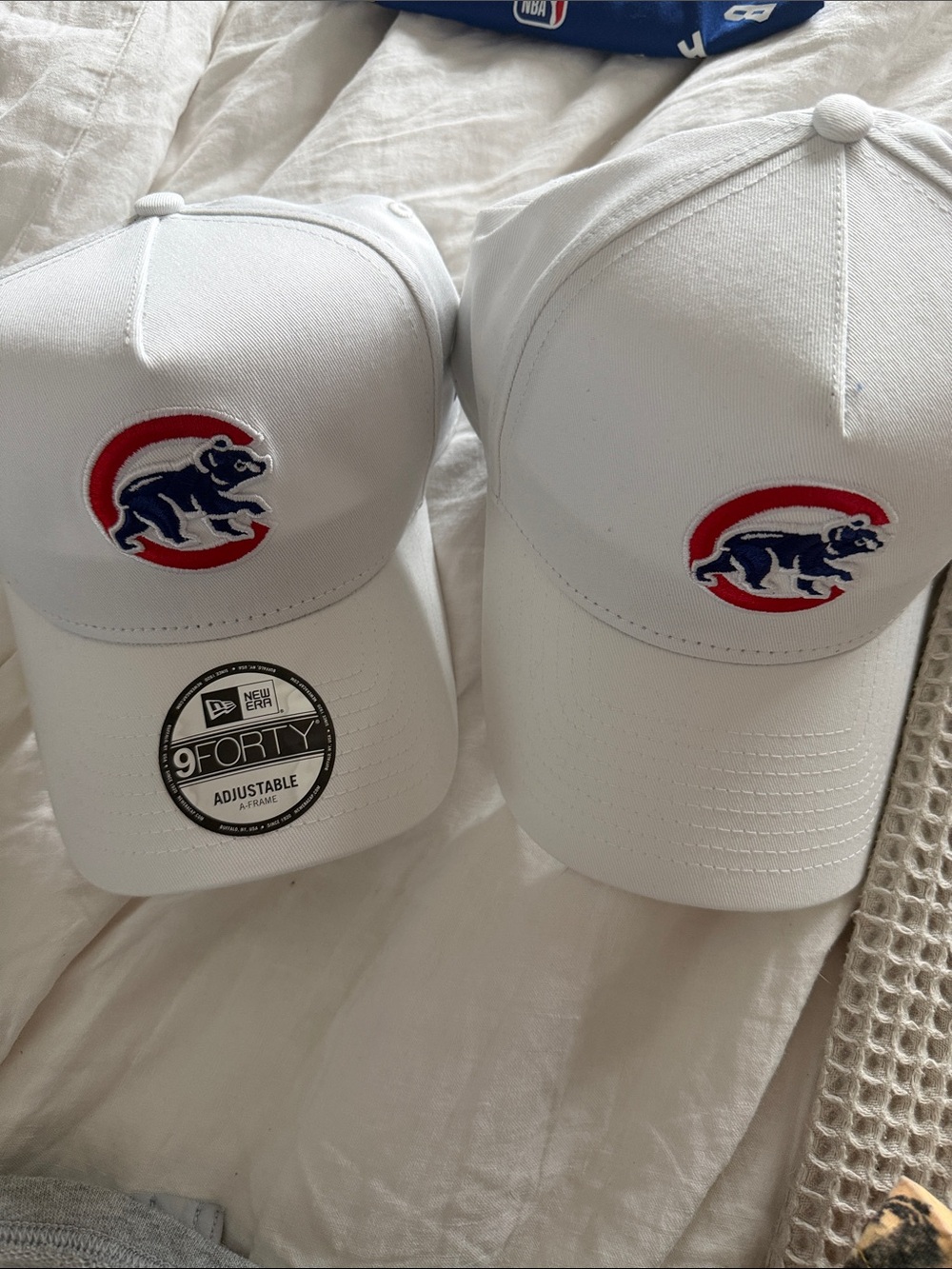 NWT - set of 2 Chicago Cubs 9FORTY Adjustable Hat with Red & Blue Logo